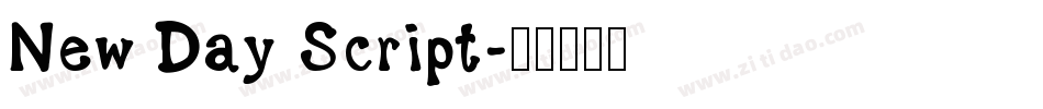New Day Script字体转换